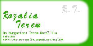 rozalia terem business card